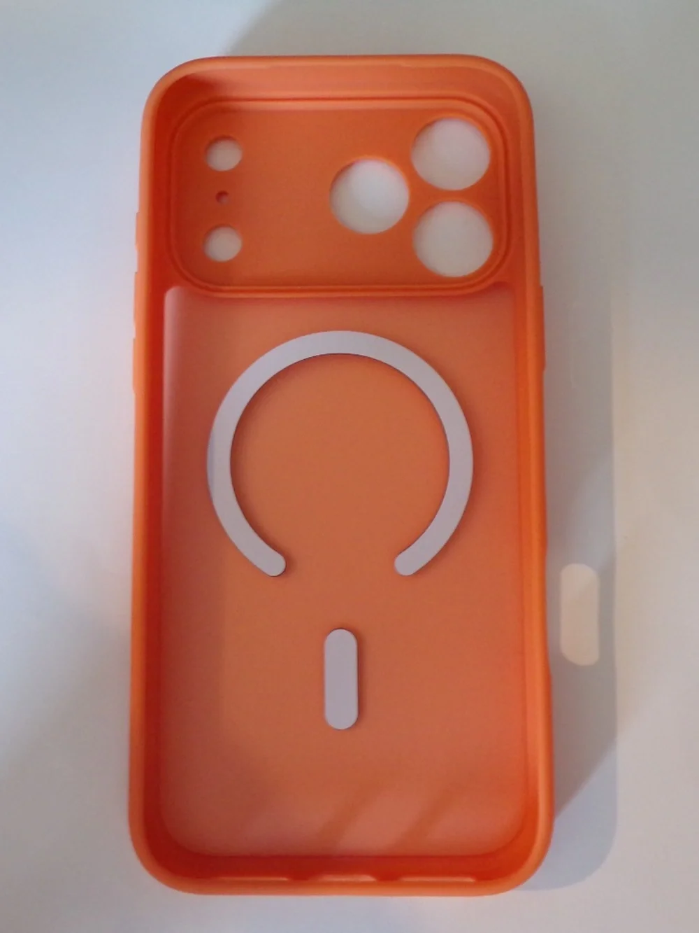 Orange MagSafe Silicone Case for iPhone 17 Pro Max